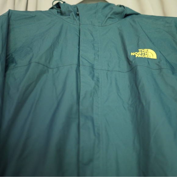 Men’s Large North Face Jacket Green/Teal w/ hood - Picture 2 of 11